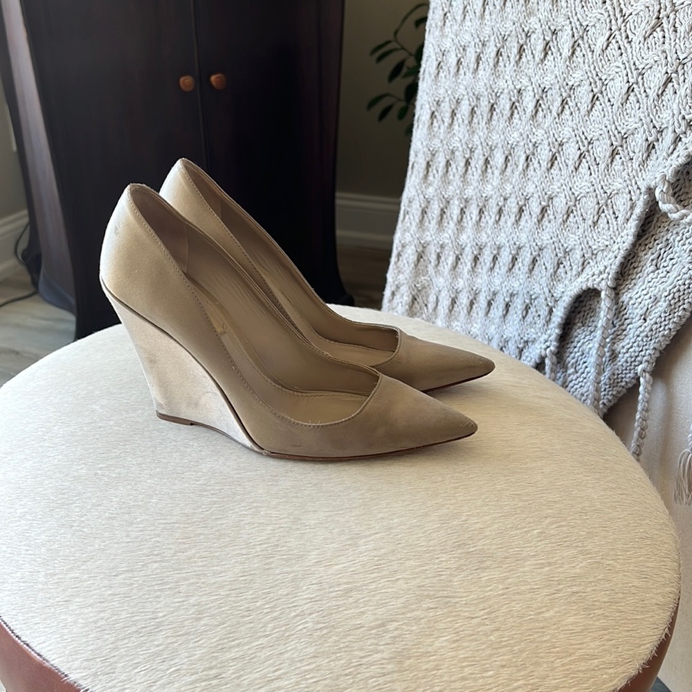 Burberry satin heel wedges Vintage